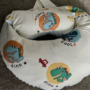 Dinosaur nursing baby Pillow with Fun Print